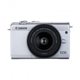 キヤノン　ミラーレス一眼カメラ　EOS M200 ホワイト EF-M15-45 IS STM レンズキット